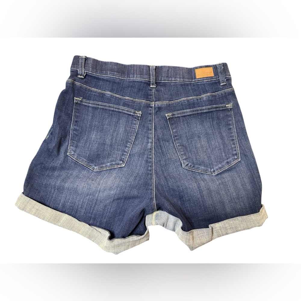 Judy Blue Pull On Shorts Dark Wash Shorts JB150139 High Waist ~ Size XL 13/15 - Picture 3 of 8